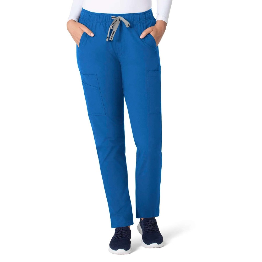 Carhartt Petite Force Modern Fit Straight Leg Scrub Pants Royal Blue‎ Medium